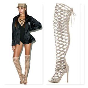 Nude Gladiator Heels Damaged Box